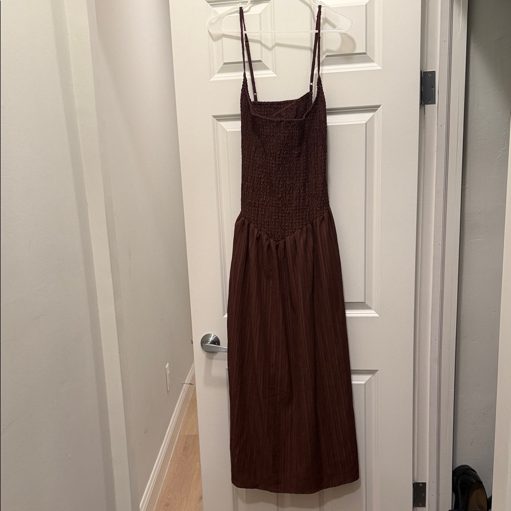 ASOS Curve Brown Midi Dress